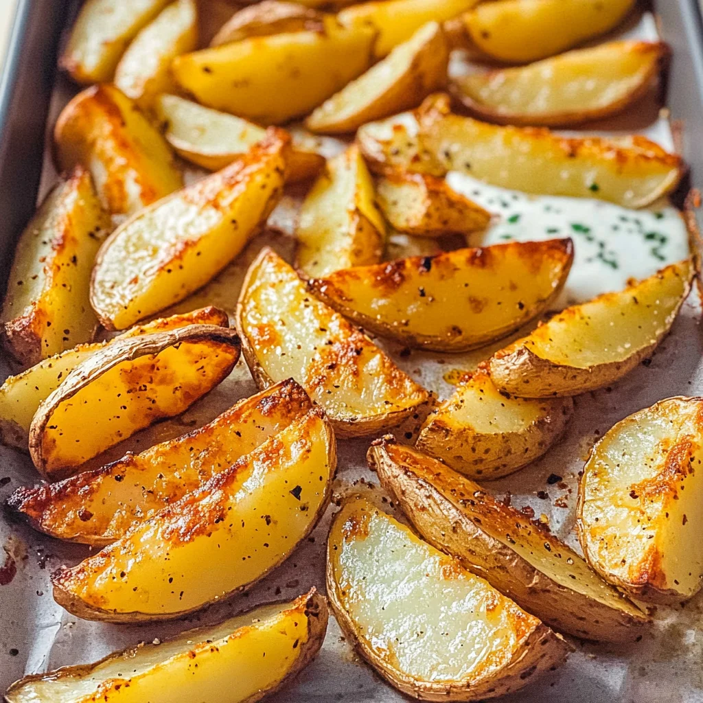 Knusprige Kartoffelspalten im Ofen