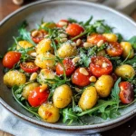 Knuspriger Gnocchi-Salat mit Pesto