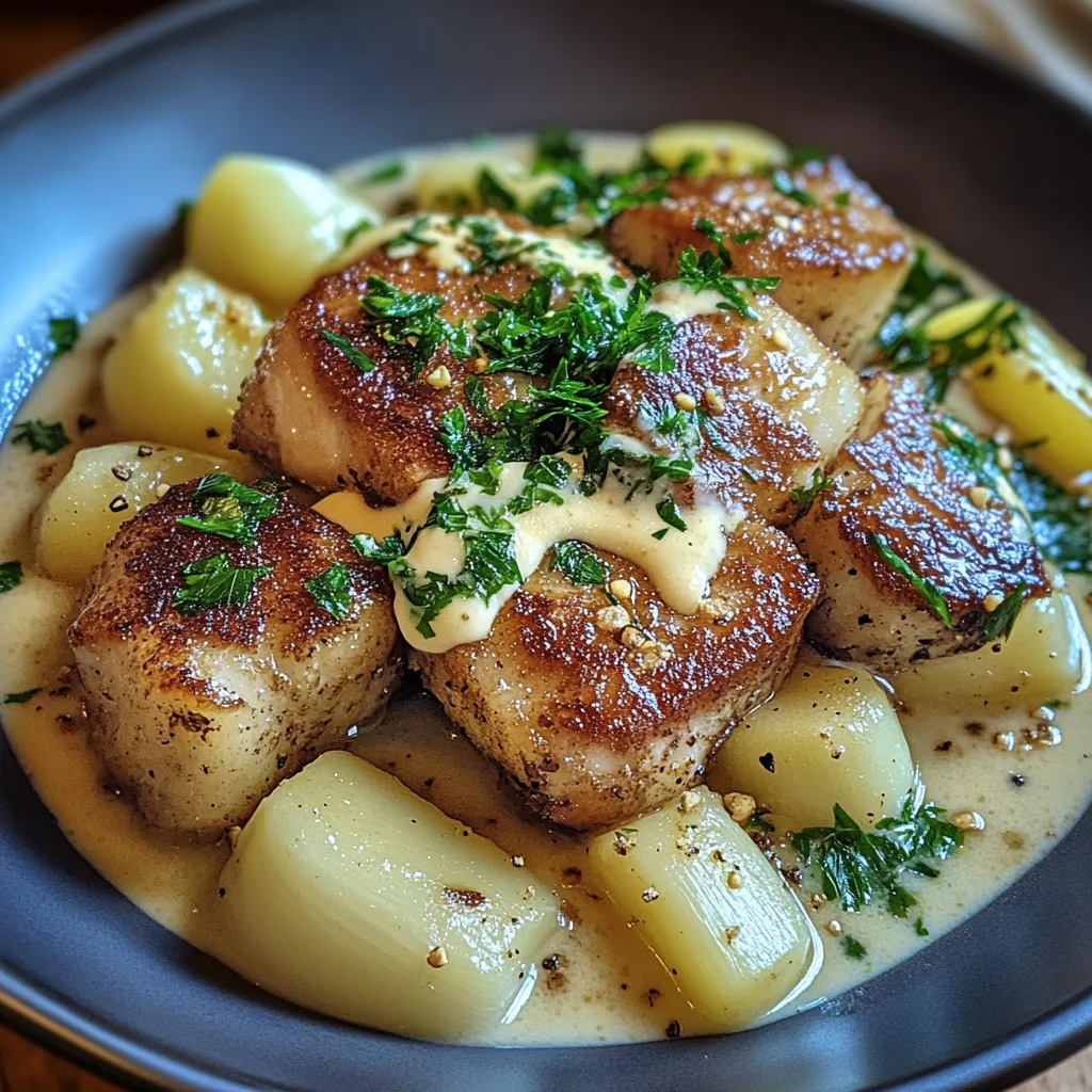 Kohlrabigemüse in heller