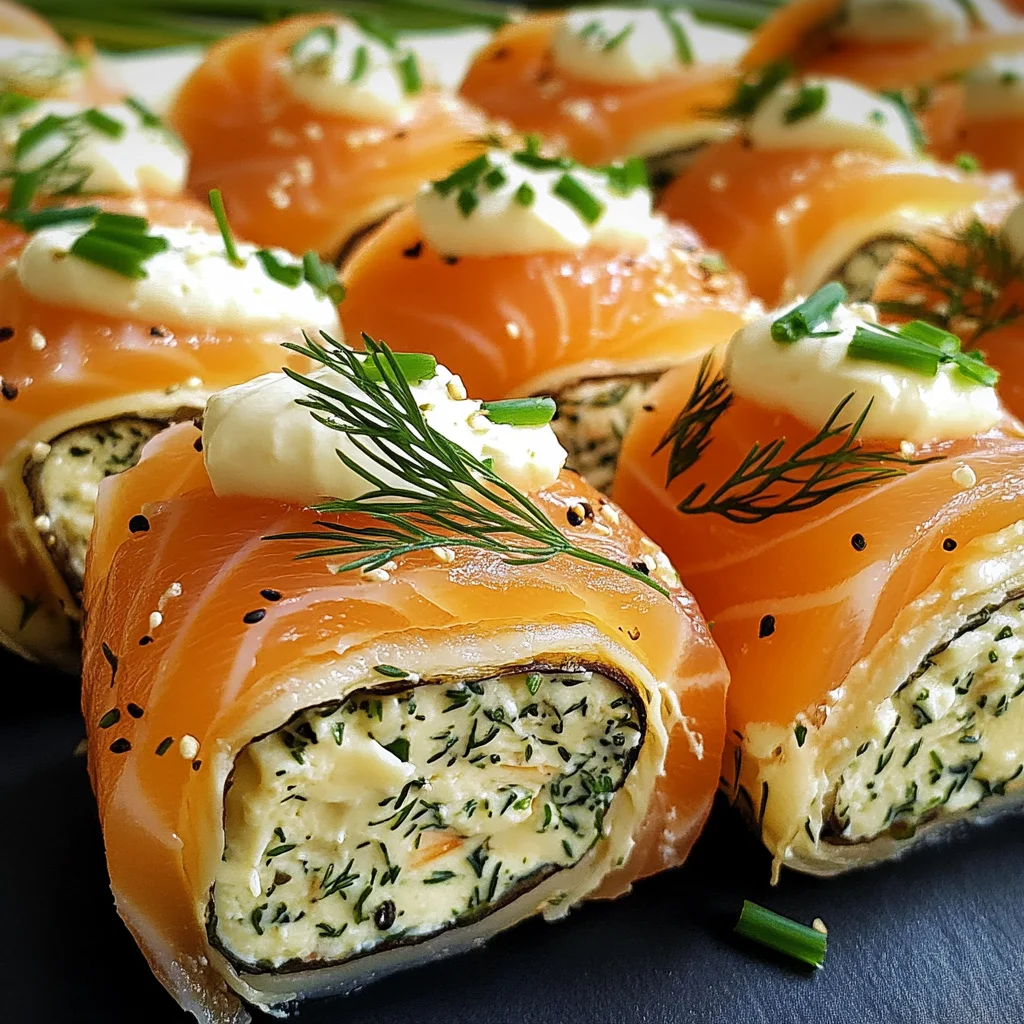 Lachs-Frischkäse-Röllchen