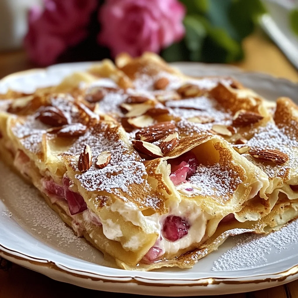 Rhabarber-Crêpes-Auflauf