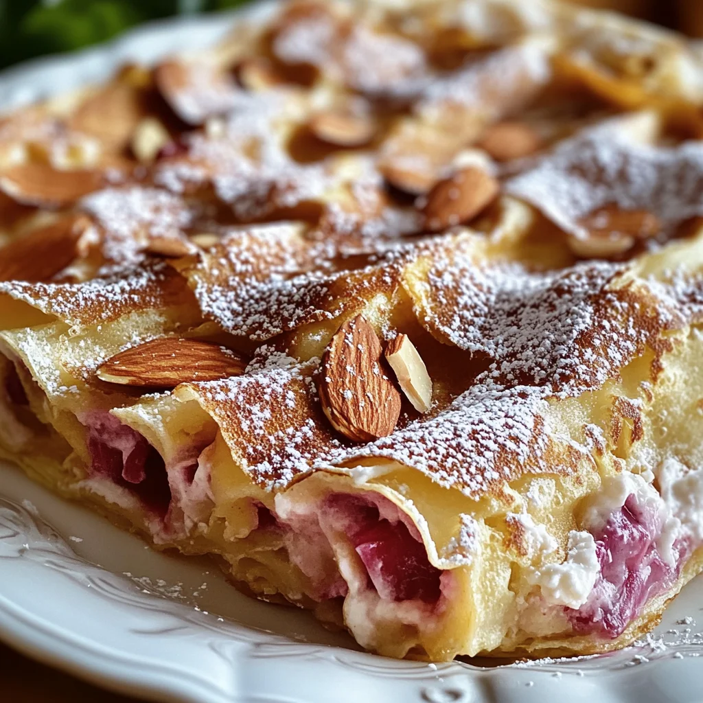 Rhabarber-Crêpes-Auflauf