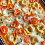 Tortellini-Auflauf mit Tomaten & Mozzarella