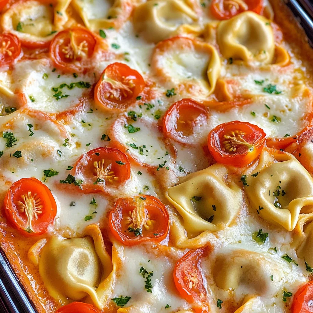 Tortellini-Auflauf mit Tomaten & Mozzarella