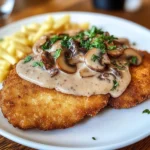 Traditionelles Deutsches Jägerschnitzel