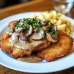 Traditionelles Deutsches Jägerschnitzel