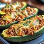 Zucchini gefüllt mit Hackfleisch Rezept